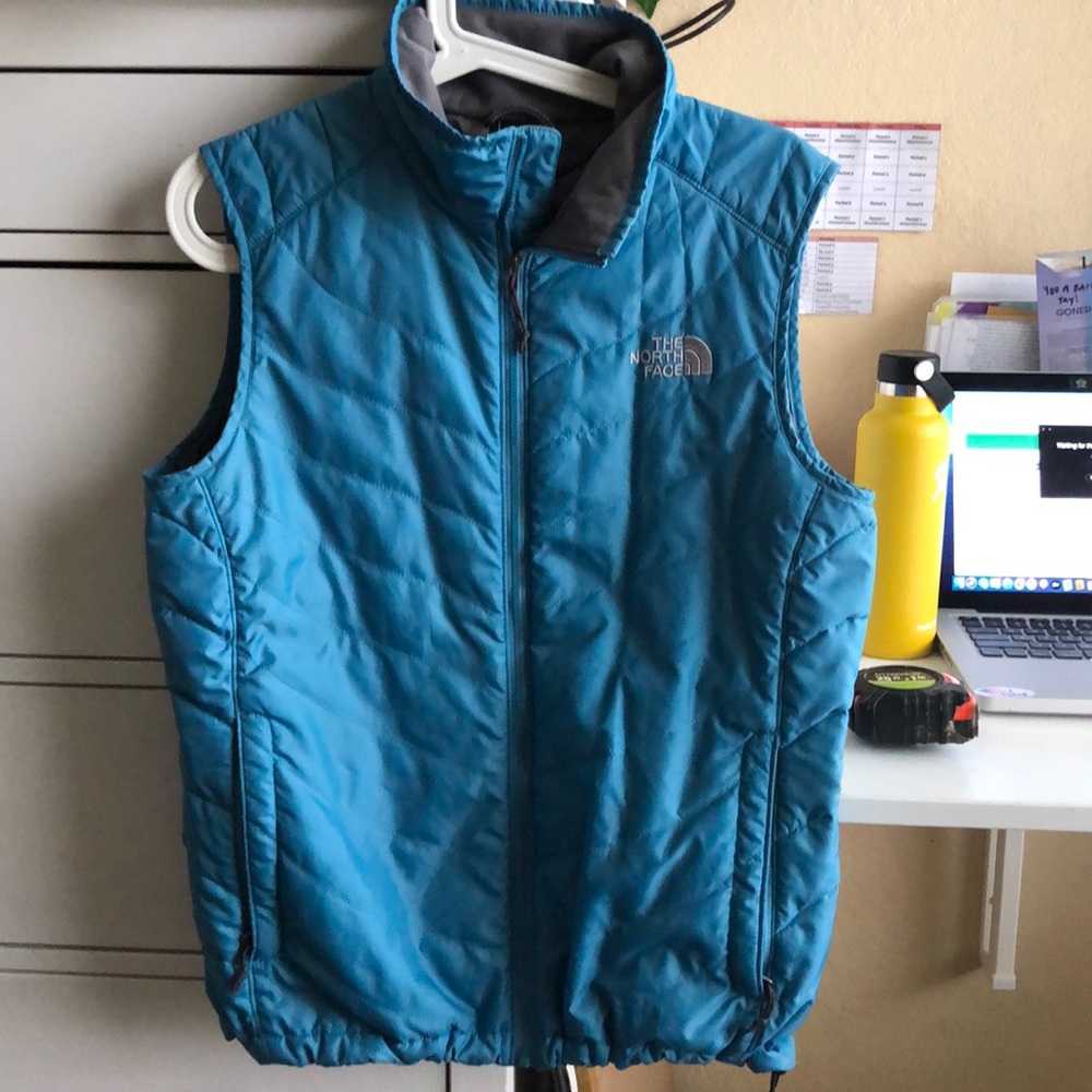 North face blue vest